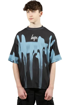 Hype Boys Blur Paint T-Shirt in Blue