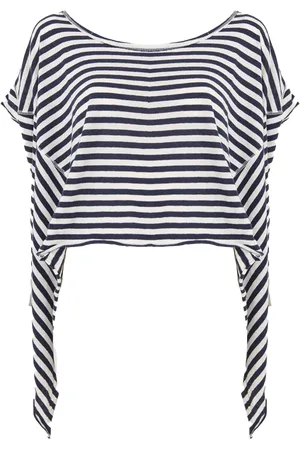 Free People Striped Angel T-Shirt in Navy Combo
