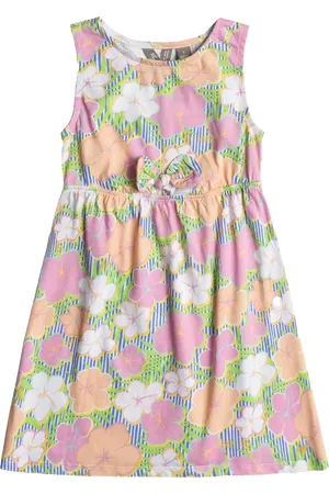 Roxy Girls Summer Air Dress in Ultramarine & Teenie Flower
