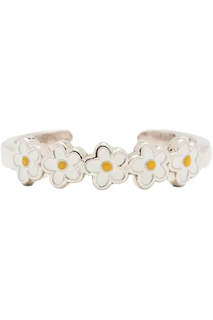 Pura Vida Painted Blooms Toe Ring in Silver