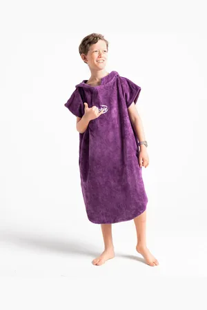 Robie Junior Original-Series Short Sleeve Changing Robe in Ultra Violet