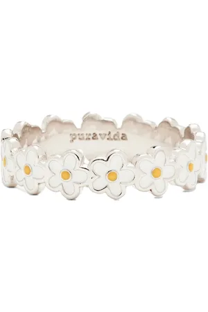 Pura Vida Painted Blooms Ring in Silver