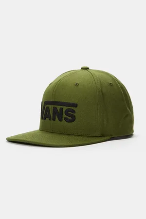 Vans Boys Drop V II Snapback Cap in Pesto
