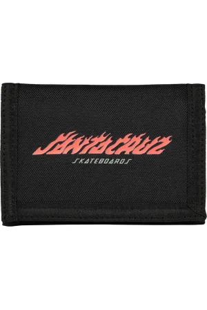 Santa Cruz Flame Strip Wallet in Black