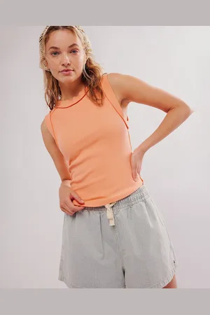 Free People Kate Vest in Grapefruit Seltzer