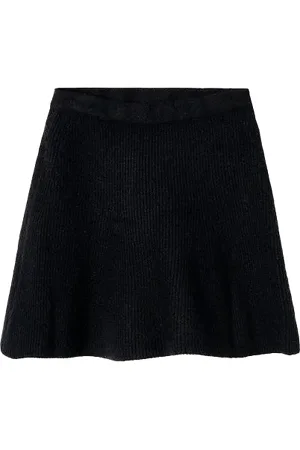 NAME IT Girls Nilla Knit Skirt in Black