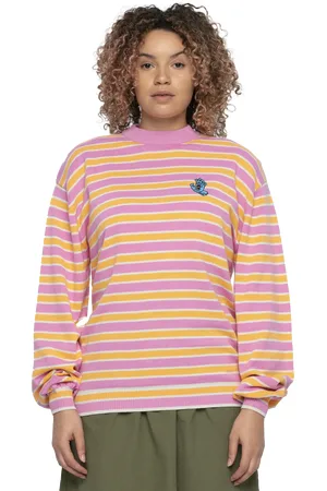 Santa Cruz Mini Hand Jumper in Pink & Orange Stripe