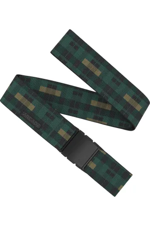 Arcade Plaid Belt in Jalapeno & Black