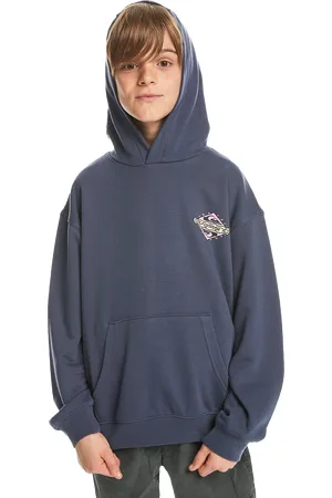 Quiksilver Boys Dryridge Hoodie in Crown Blue