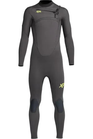 Xcel Boys Comp 3/2mm Chest Zip Wetsuit in Graphite