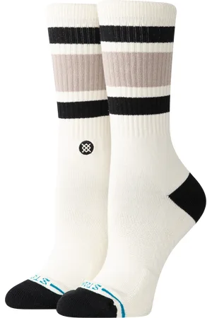 Stance Womens Boyd Crew Socks in String Grey