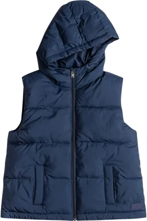 Roxy Girls Nice To Meet Ya Gilet in Mood Indigo