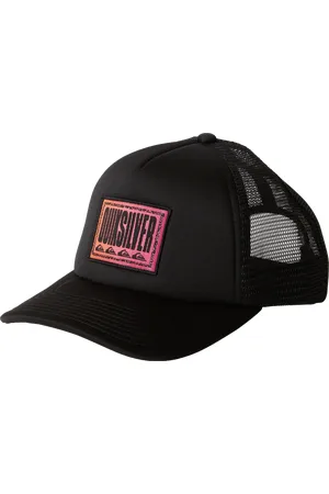 Quiksilver Boys Slab Scratch Trucker Cap in Black