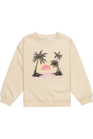 Roxy Girls Morning Hike Terry Sweatshirt in Parchment
