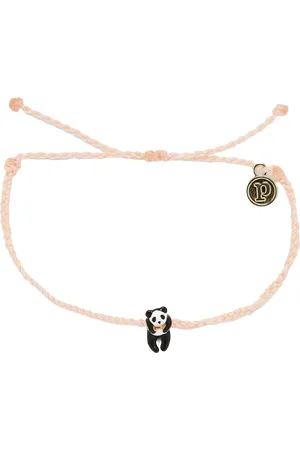 Pura Vida Panda Bracelet in Gold & Blush
