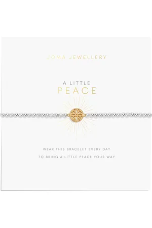 Joma Jewellery A Little Peace Bracelet in Silver & Gold