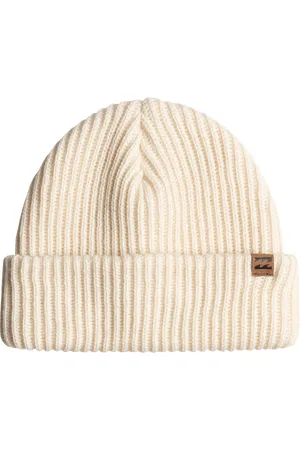 Billabong Alta Rib Beanie in White Cap