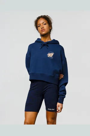 Santa Cruz Moon Dot Embroidery Hoodie in Midnight Blue