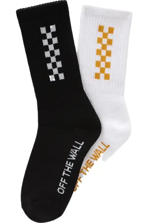 Vans Girl Gang Crew Socks (2 Pack) in White & Black