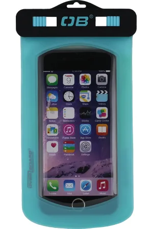 Overboard Small Phone Case in Aqua
