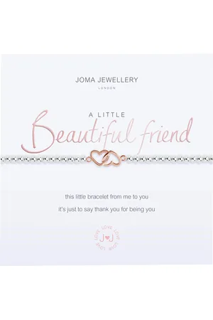 Joma Jewellery A Little Beautiful Friend Bracelet in Silver & Rose Gold