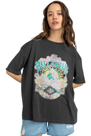 Billabong Warm Waves T-Shirt in Off Black