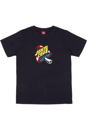 Santa Cruz Boys Toadstool Dot T-Shirt in Black