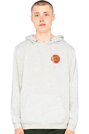 Santa Cruz Classic Dot Chest Hoodie in Athletic Heather