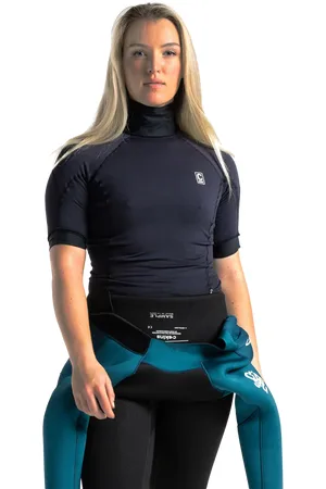 C-Skins Womens Thermal HDi Skins Rash Vest in Black