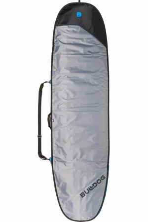 Bulldog Essential 5mm Mini Mal Surfboard Bag in Grey & Cyan
