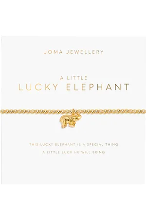 Joma Jewellery A Little Lucky Elephant Bracelet in Gold