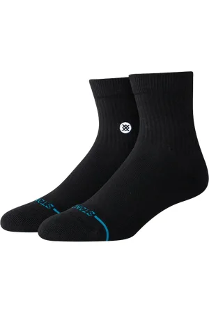 Stance Womens Icon Quarter Socks in Black