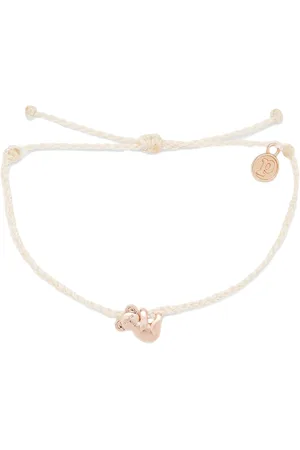 Pura Vida Koala Bracelet in Rose Gold & White