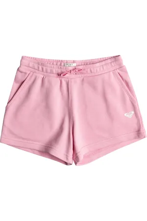 Roxy Girls Surf Feeling Terry Jogger Shorts in Prism Pink