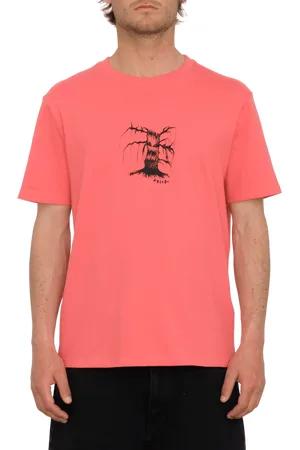 Volcom Issam Night T-Shirt in Washed Ruby