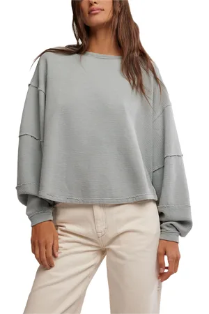 Free People Total Eclipse Sweatshirt in Cold Winter
