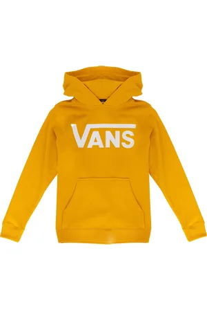 Vans Boys Classic II Hoodie in Old Gold & White