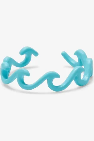 Pura Vida Enamel Delicate Wave Toe Ring in Turquoise