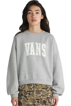 Vans Girls Stadium Loose Sweatshirt in Cement Heather