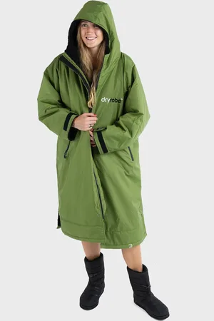 Dryrobe Advance Long Sleeved in Dark Green & Black