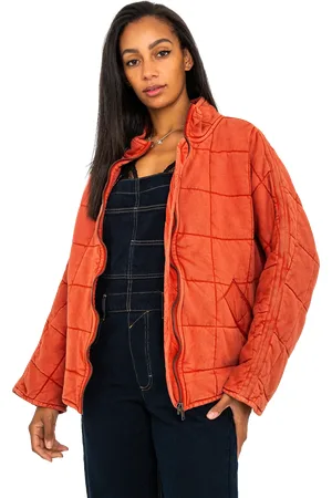Free People Dolman Quilted Jacket in Myrrh
