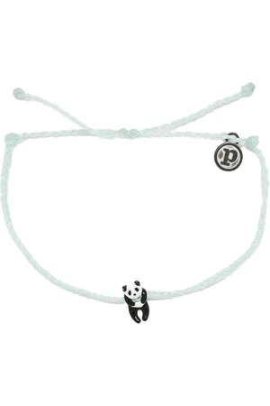 Pura Vida Panda Silver Bracelet in Winter Fresh