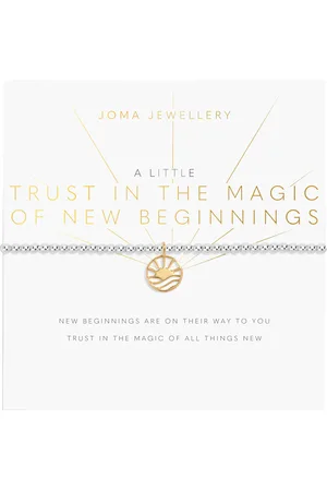 Joma Jewellery A Little Trust In The Magic Of New Beginnings Bracelet in Silver & Gold
