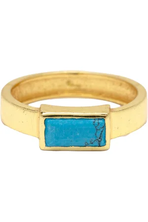 Pura Vida Tulum Turquoise Ring in Gold