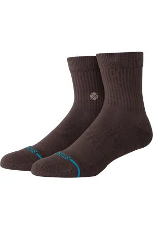 Stance Womens Icon Quarter Socks in Dark Brown