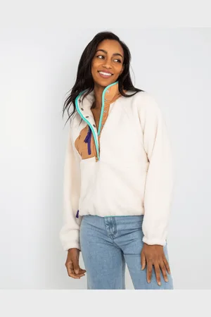 Free People Hit The Slopes Sweatshirt in Ivory Retro Combo
