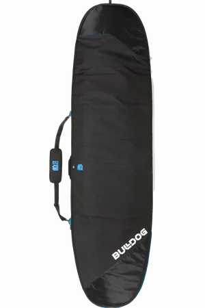 Bulldog Core 5mm Mini Mal Surfboard Bag in Black & Cyan