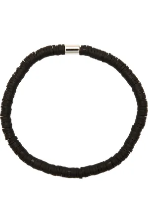 Pura Vida Seascape Vinyl Disc Bracelet in Black