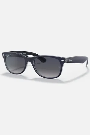 Ray-Ban New Wayfarer Polarised Sunglasses in Matte Blue