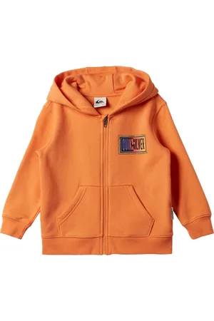 Quiksilver Boys Day Tripper Zip Hoodie in Tangerine